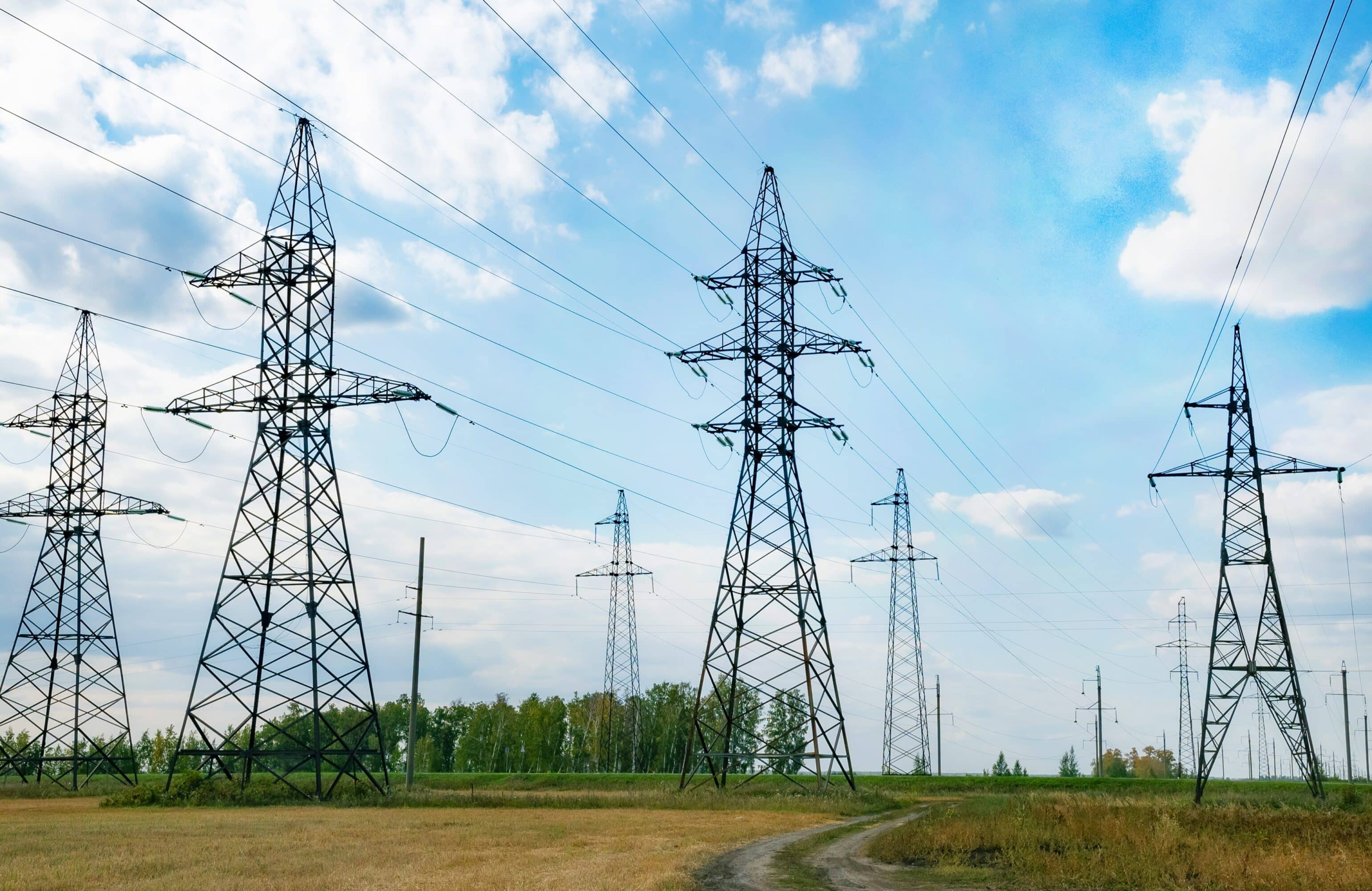 A,Shot,Of,High,Voltage,Electric,Transmission,Tower,,Also,Known